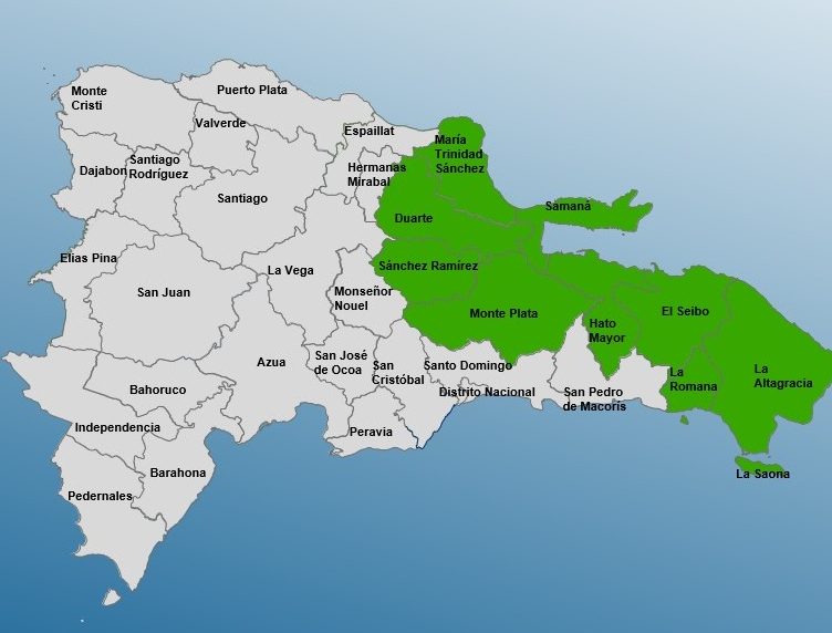 COE eleva a 9 las provincias en alerta por vaguada y onda tropical