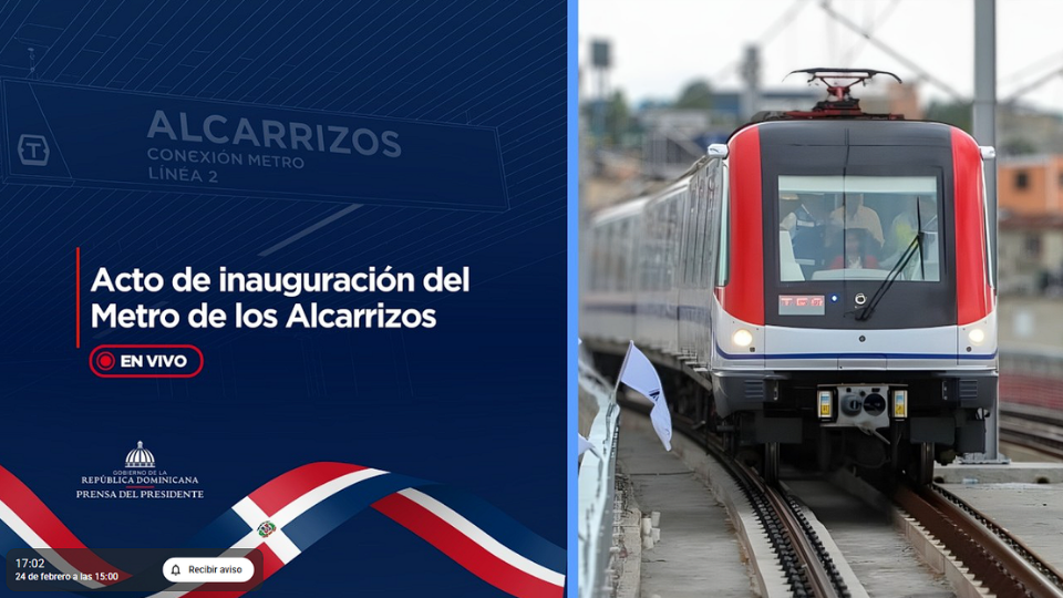 🔴EN VIVO | Presidente Abinader encabeza inauguración de la Línea 2C del Metro 📍 Los Alcarrizos