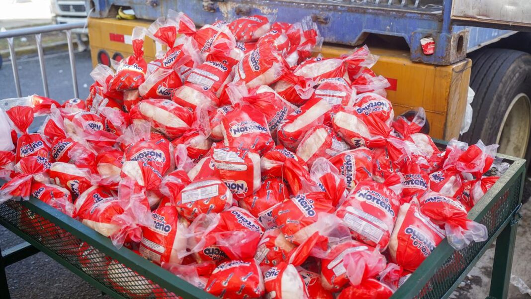 Inespre sale a las calles con pollo a bajo costo para aliviar el bolsillo familiar